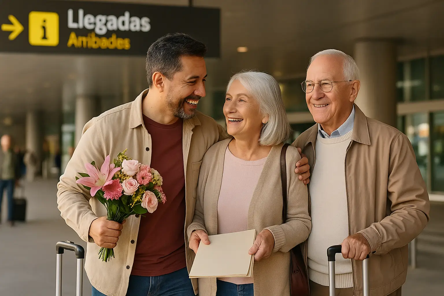Reagrupación familiar de padres mayores