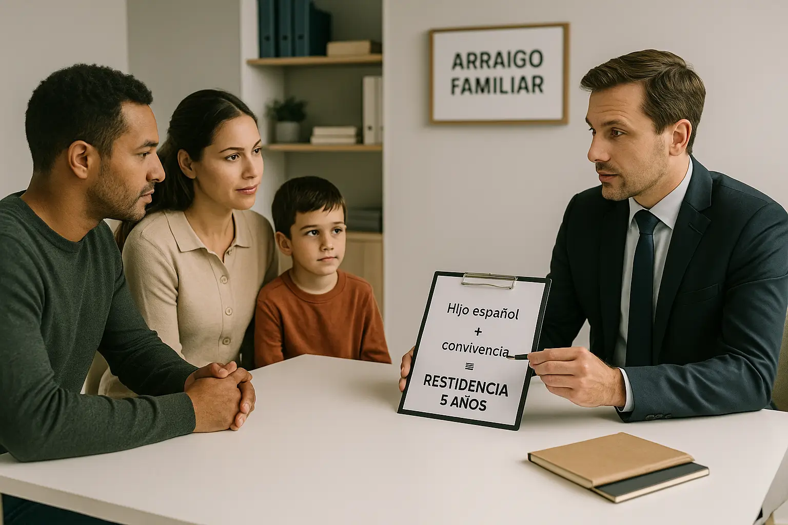 Arraigo familiar para padres de hijo españoles