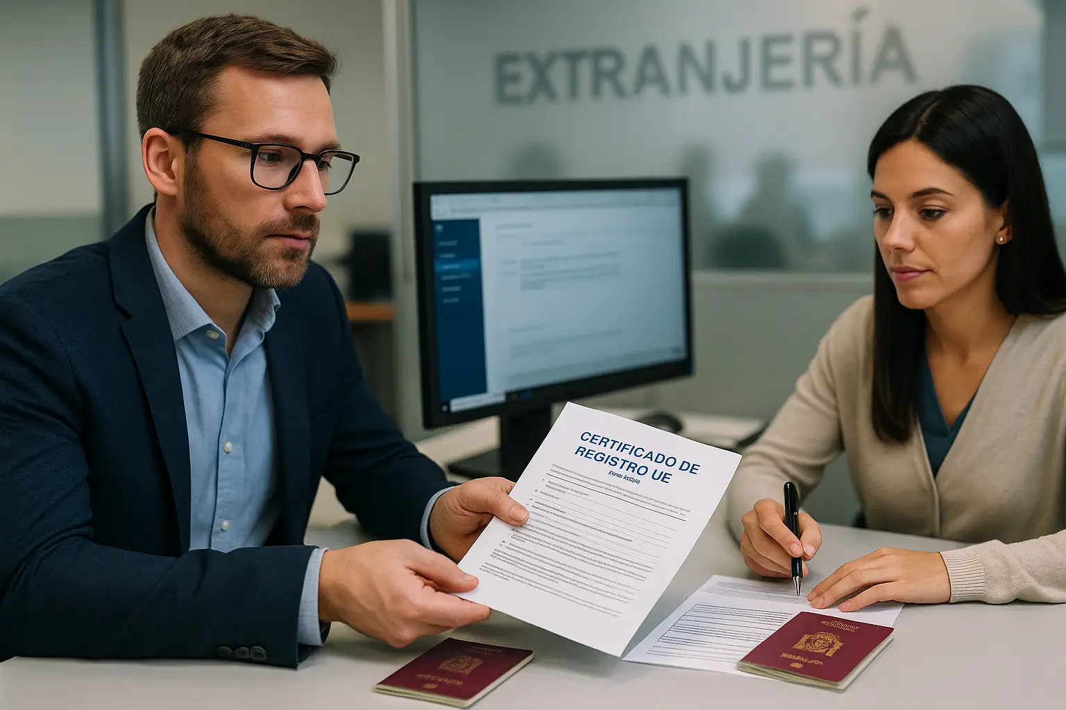 Certificado de registro ciudadano dela UE
